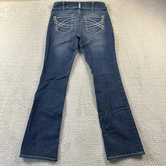 Ariat Jeans Womens 31 L (32x34) Tall Bootcut Mid Rise Western Outdoors Cowgirl - Picture 2 of 16